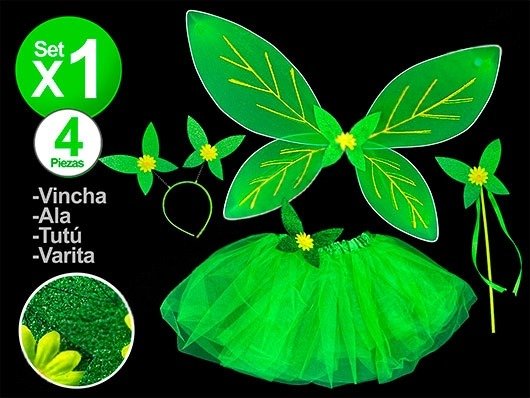 Producto - SET DE HADA TINKERBELL (VINCHA-ALA-TUTU-VINCHA)