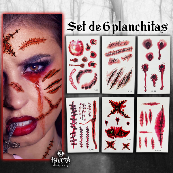 Producto - Tattoo para cosplay - Set 03