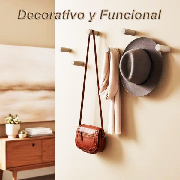 Producto - Perchero De Pared Minimalista En Cemento X 4 Unidades - 0