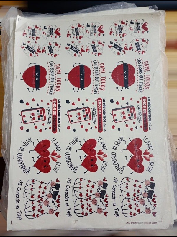 Producto - Calco Vitrificable San Valentin Ceramica