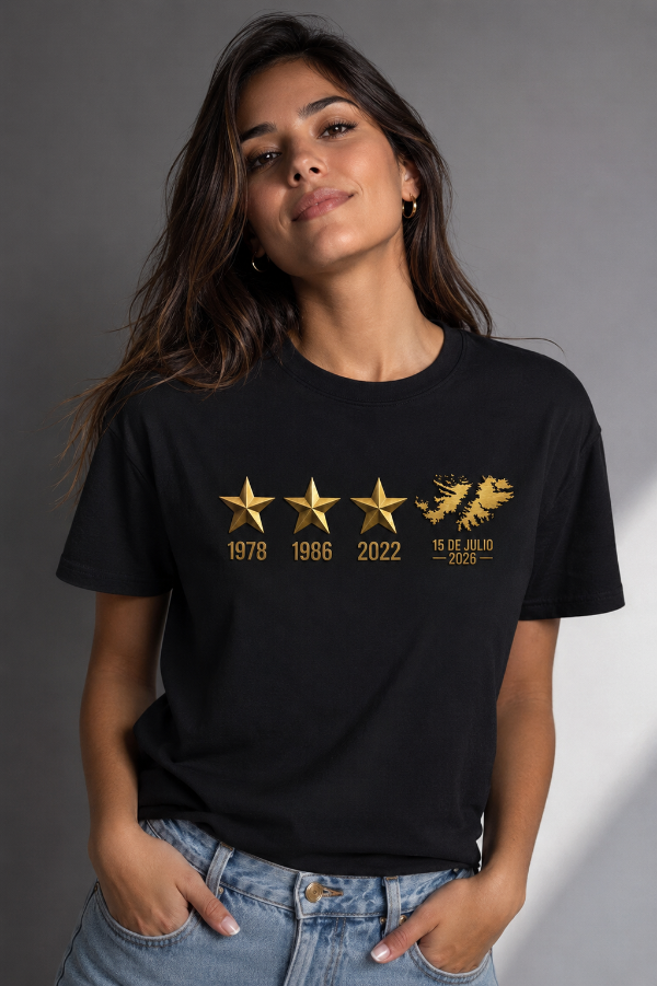 Producto - Remera Estrellas Doradas UNISEX - 0