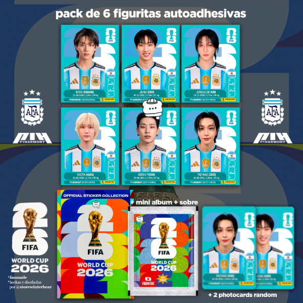Producto - pack figuritas argentina piwon