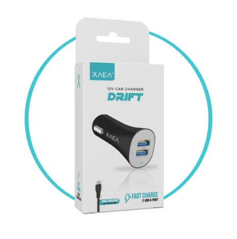 Producto - Cargador 12V Auto Xaea Drift c/ cable Tipo C