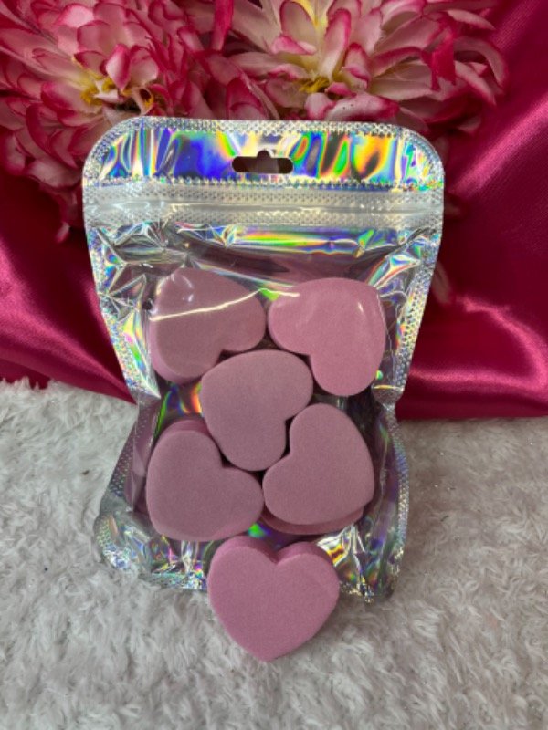 Producto - Lima sponge corazón x10 rosado