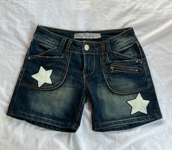 Mini short tiro bajo y2k
