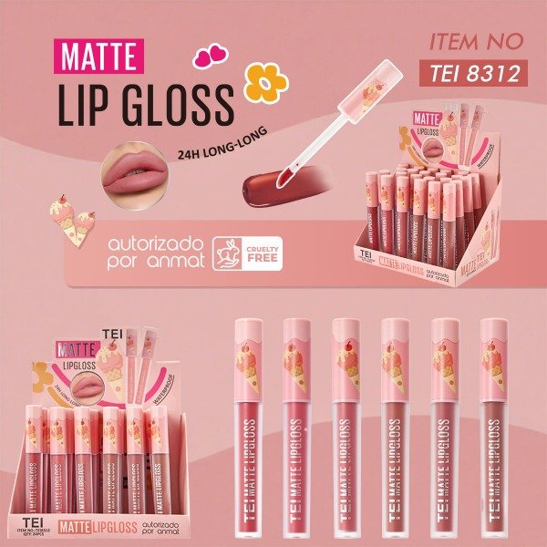 Producto - Lip gloss matte Ice Crem Nude - TEI
