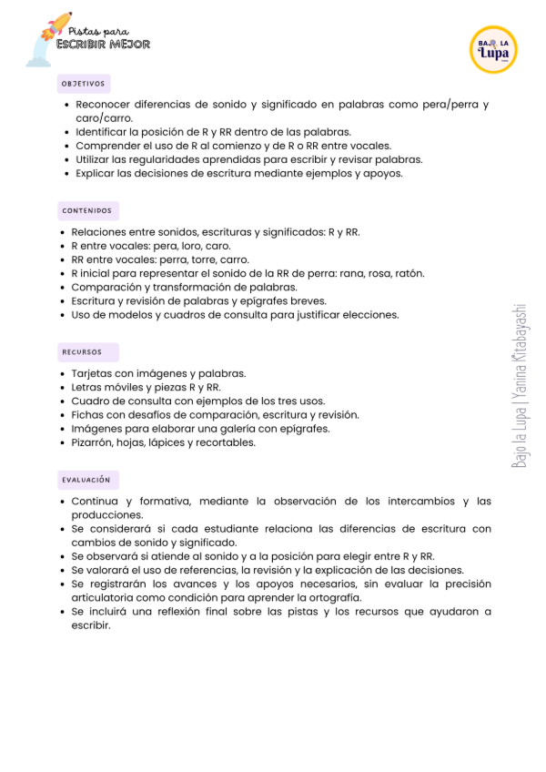 Producto - Pistas para escribir mejor Nivel 2 R y RR - 3