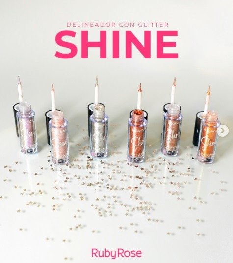 Producto - Delineador glitter metálico Shine - Ruby Rose