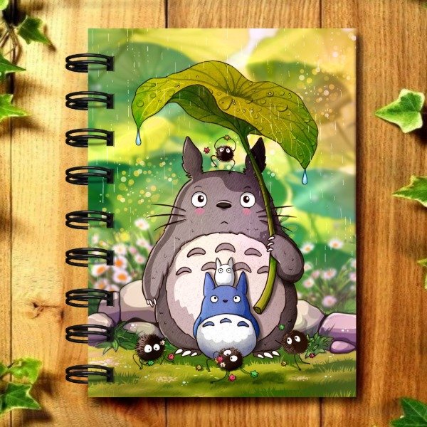 Producto - Encargá: ECO LIBRETA - "Totoro Ghibli" 80 Hojas A6 - Anillo en lateral