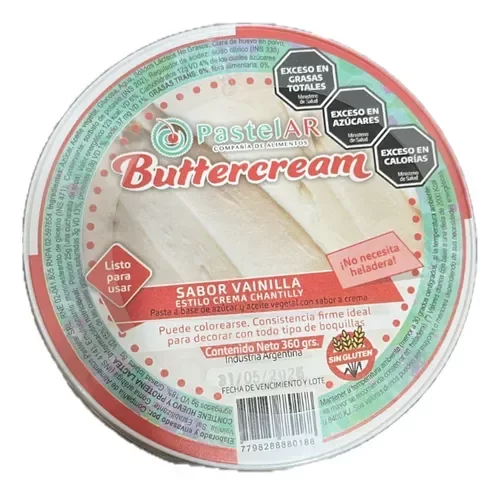 Producto - BUTTERCREAM sabor vainilla