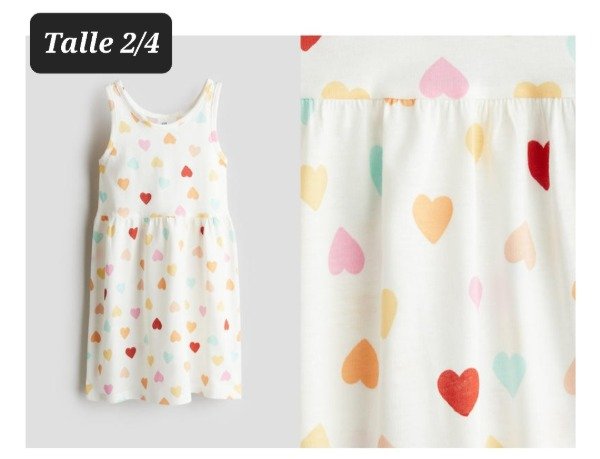 Vestido HyM talle 2/4 corazones