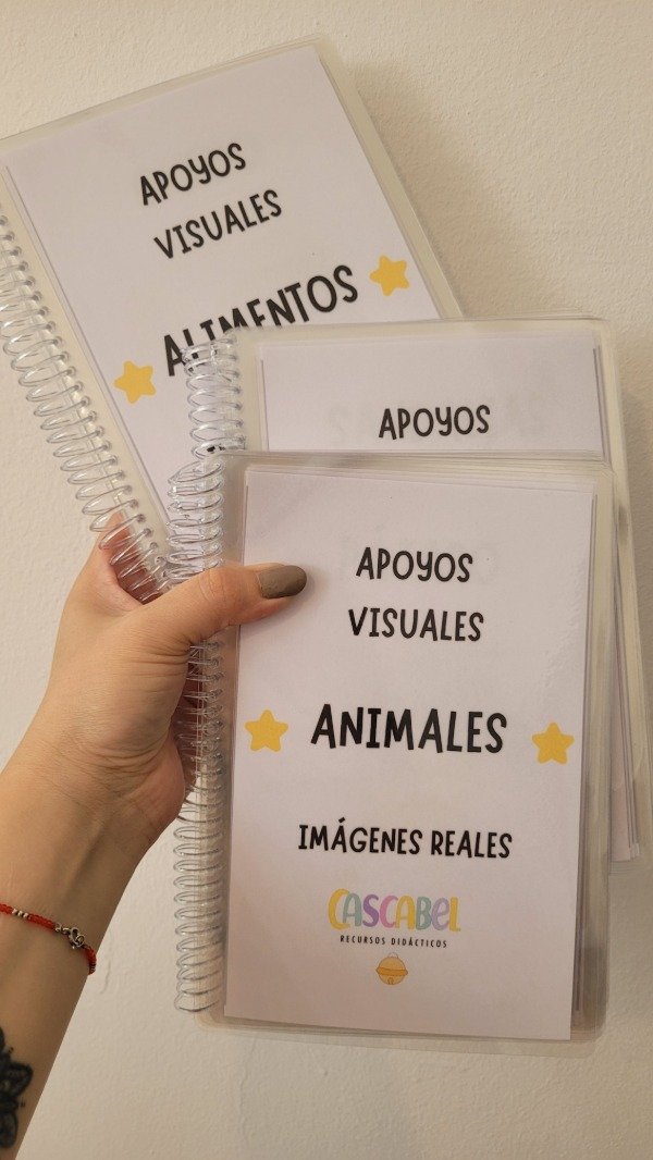 Producto - Cuaderno apoyos visuales- imágenes reales X 3 cuadenillos