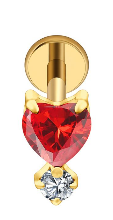 Producto - Labret heart y round