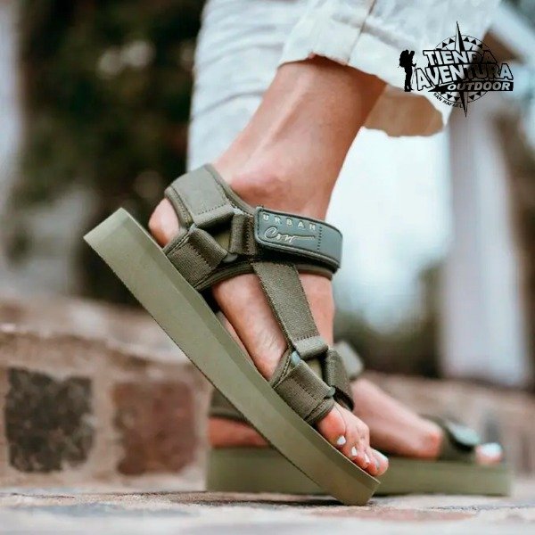 Producto - Sandalia URBAN COW Tanger (Verde Militar) - 4