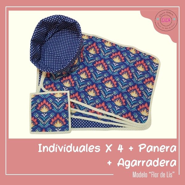 Producto - Individuales "Flor de Lis"