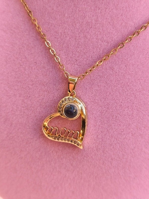 Producto - Collar Te Amo 100 idiomas Mamá dorado - 2