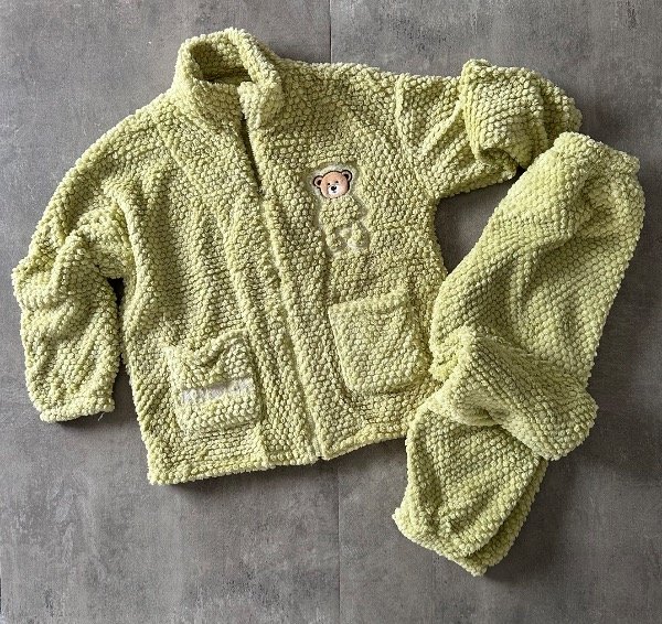 Producto - PIJAMA POLAR SOFT TEDDY AQUA