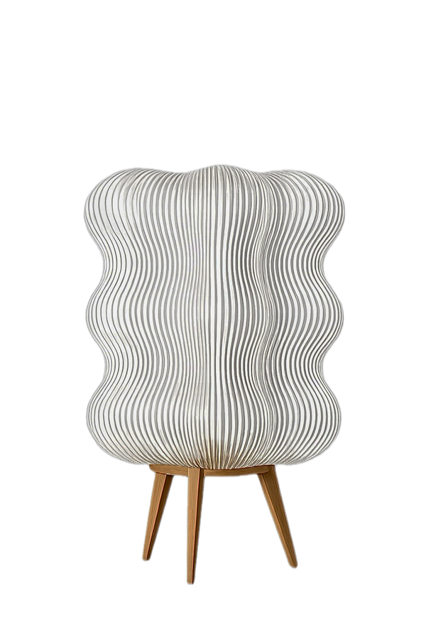 Producto - Lámpara de Mesa Ondulada Akinari  35x25 cm Iluminación de Diseño y Ambiente - 0
