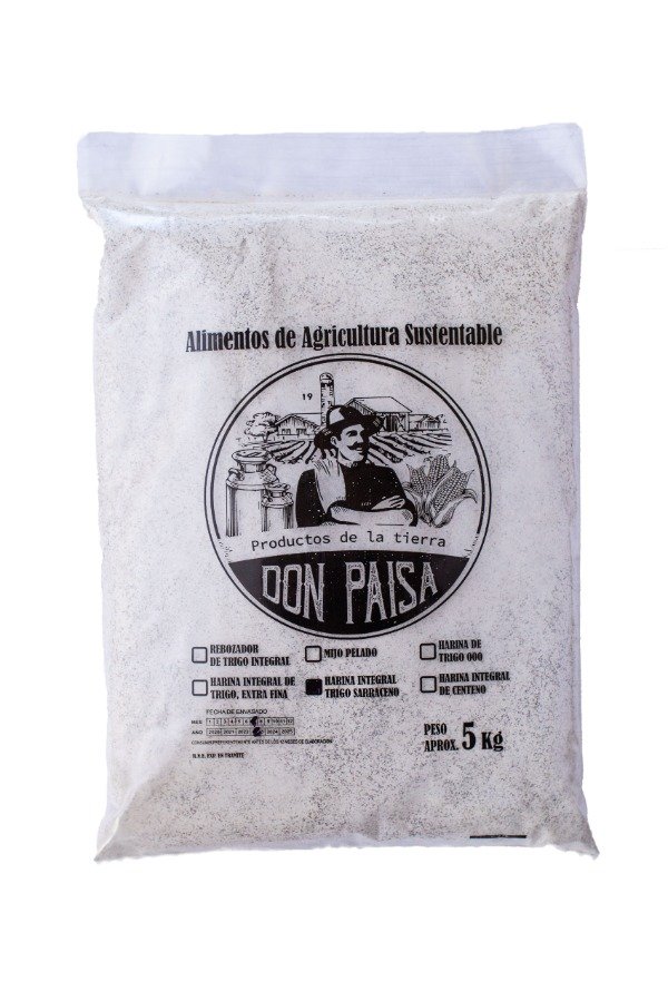 Producto - Harina INTEGRAL de TRIGO SARRACENO Orgánica x 5kg DON PAISA