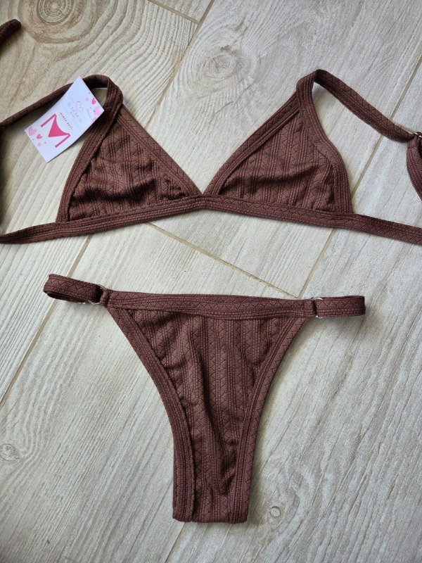Producto - Bikini PRETA textura CHOCO