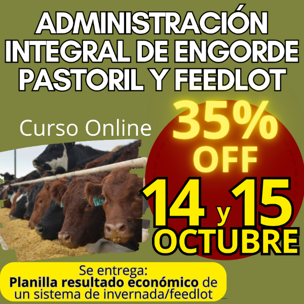 Producto - Curso Online: Administración Integral de Engorde Pastoril y Feedlot - 0
