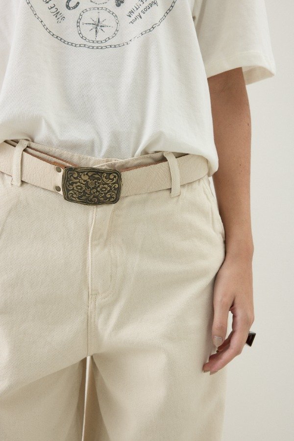 Producto - Cinturon Hebilla Flores