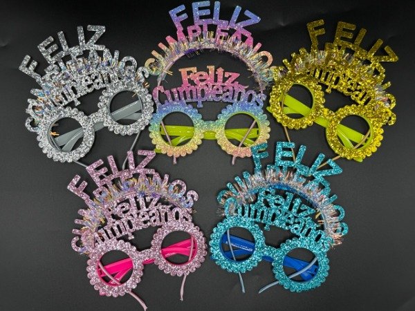 Producto - YJ0747 Set De Vincha Y Anteojos Feliz Cumpleaños 10U