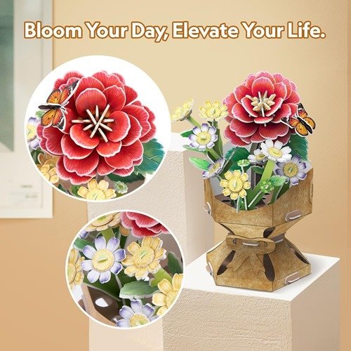 Producto - ROMPECABEZAS FLORES 3D - CAMELIA (109 PIEZAS) - 5