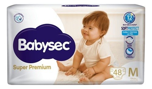 Producto - PAÑALES BABYSEC SUPER PREMIUM HIPERPACK TALLE M