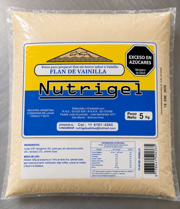 Producto - Flan de vainilla x 5 kg