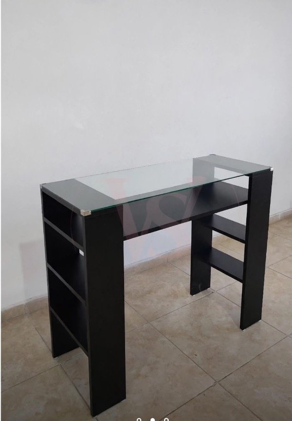 Producto - Mesa cristal color negro