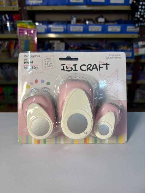 Producto - Perforadora Circulos x3 - 1,6 / 2,6 / 3,8cm - "IBI CRAFT"
