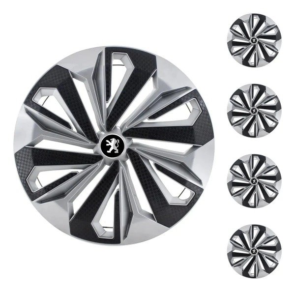 Producto - Juego 4 Tazas Universal Vision Rodado 14 Logo Peugeot