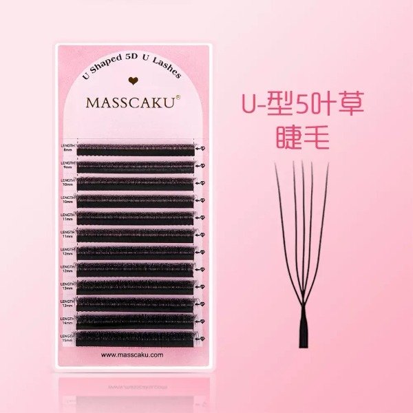Producto - Pestañas tecnológicas 5D UU Mix 0.07D Efecto Aura - Masscaku