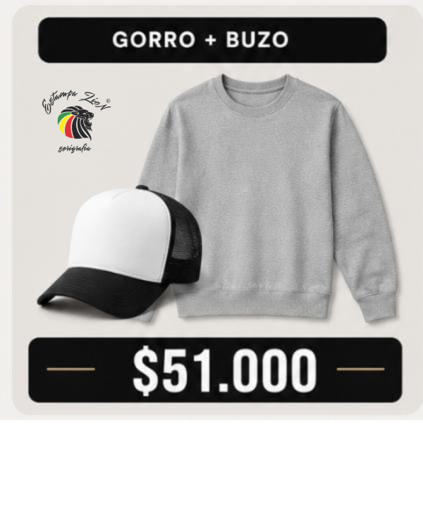 Producto - Combo Gorra + Buzo con tu logo