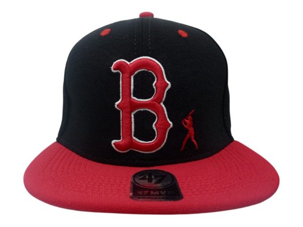Producto - CERRADA Atrás, visera PLANA, INFANTIL, FLEX, BOSTON RED SOX NEGRO / ROJO
