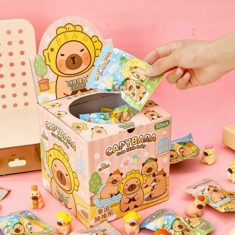 Producto - Goma Capybara en sobre SORPRESA