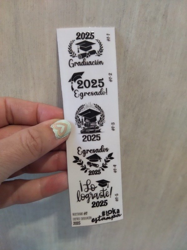 Producto - UV Tiritas 4x14cm Muestrario Graduaciones #1