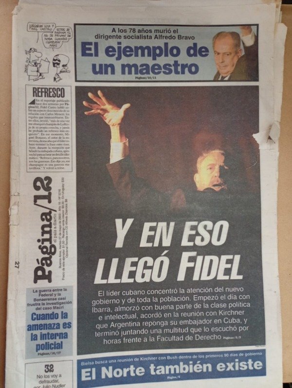 Producto - Página/12 Y en eso llegó Fidel - 27 de mayo de 2003