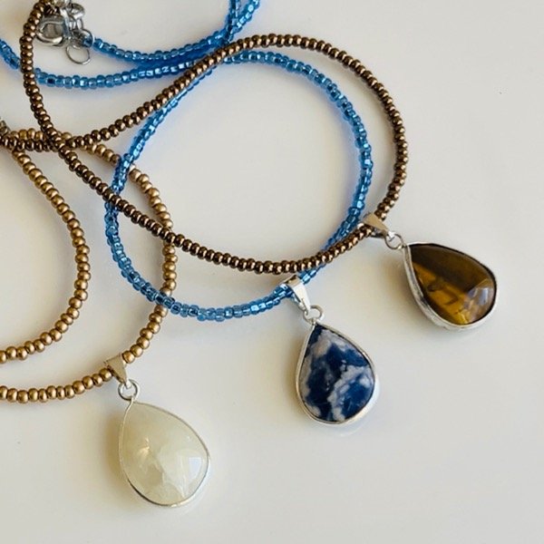 Producto - Collar Aesthetic Gota cuarzo citrino