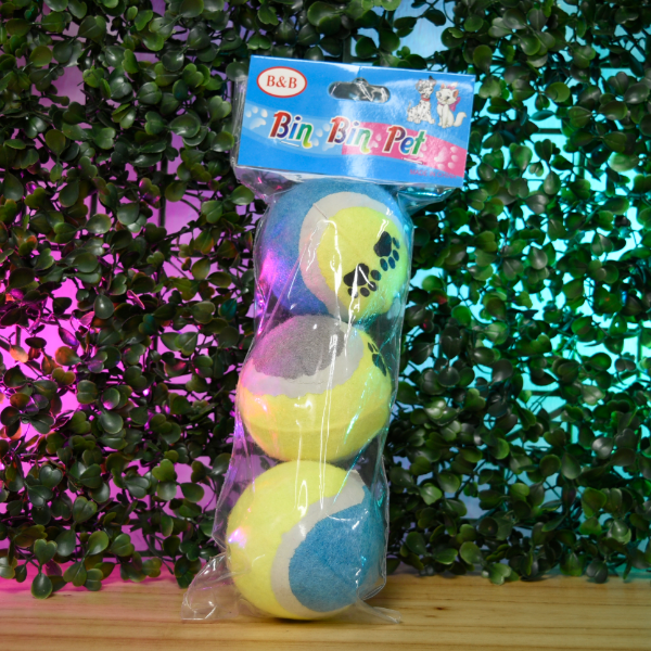 Producto - PELOTAS DE MASCOTAS X3 RJ4059