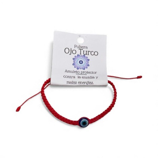 Producto - PULSERA TRENZADA ROJA CON OJO TURCO