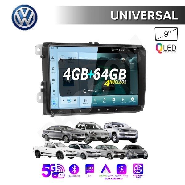 Producto - MULTIMEDIA VOLKSWAGEN AMAROK/VENTO/SIROCCO/ - 9" CON CAR PLAY Y ANDROID AUTO