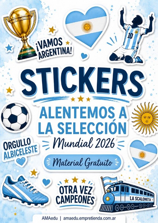 Producto - STICKERS ALENTEMOS A LA SELECCIÓN (Material Gratuito)