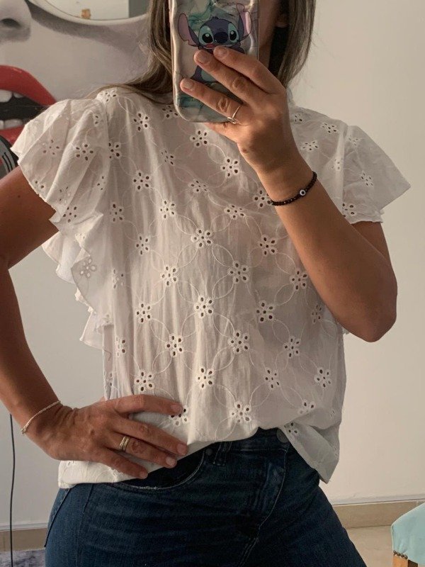 Producto - Blusa cuello y volados broderí - 6