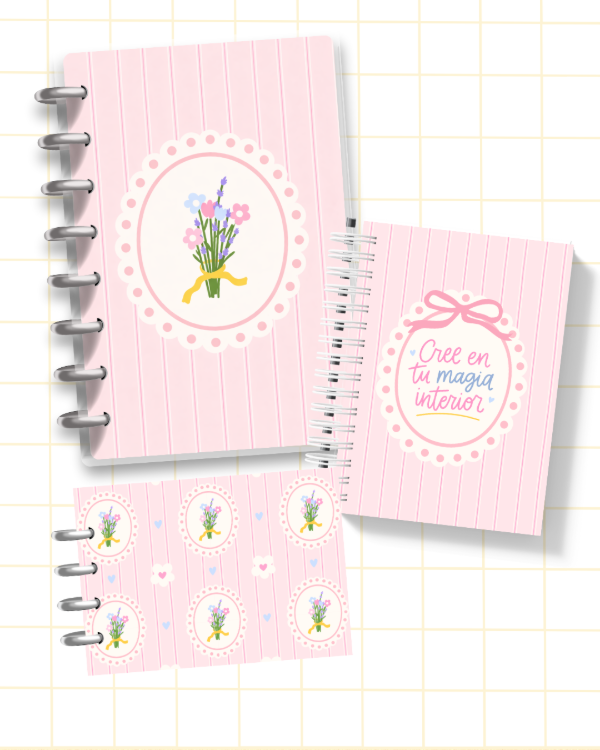 Producto - Combo Estudiante Planner Estudiantil  Fichero A6  Cuaderno A4 3