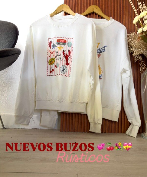 Producto - Buzo rústico Sary blanco - 16