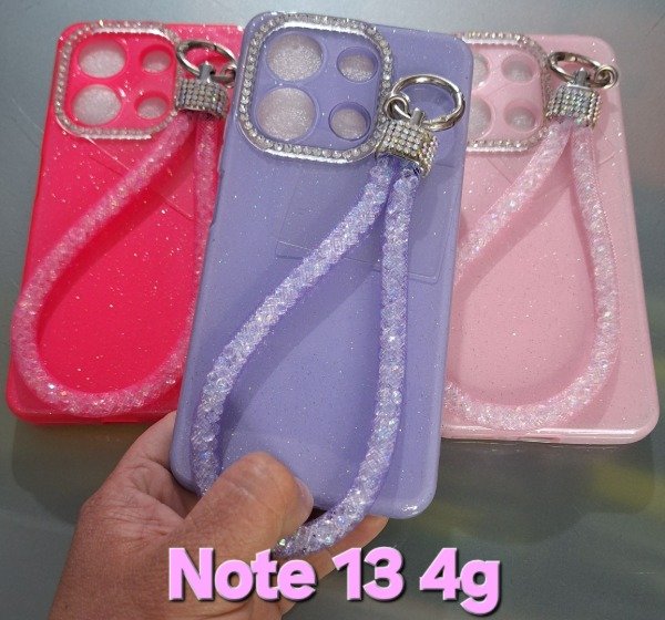 Producto - Fundas brillo epoxy con correa strass. Note 13 4g