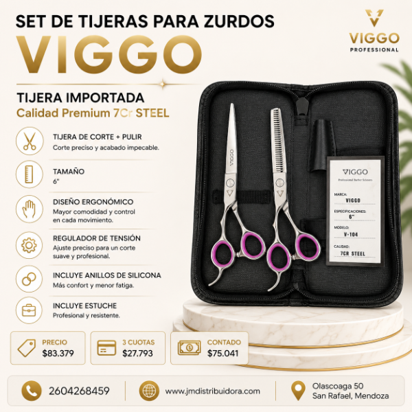 Producto - Set de tijeras para Zurdos Viggo