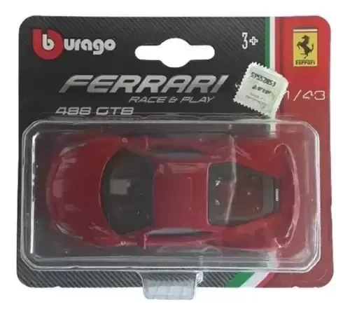 Producto - Bburago Ferrari 488 Gtb 1/43 Coleccion Clarin